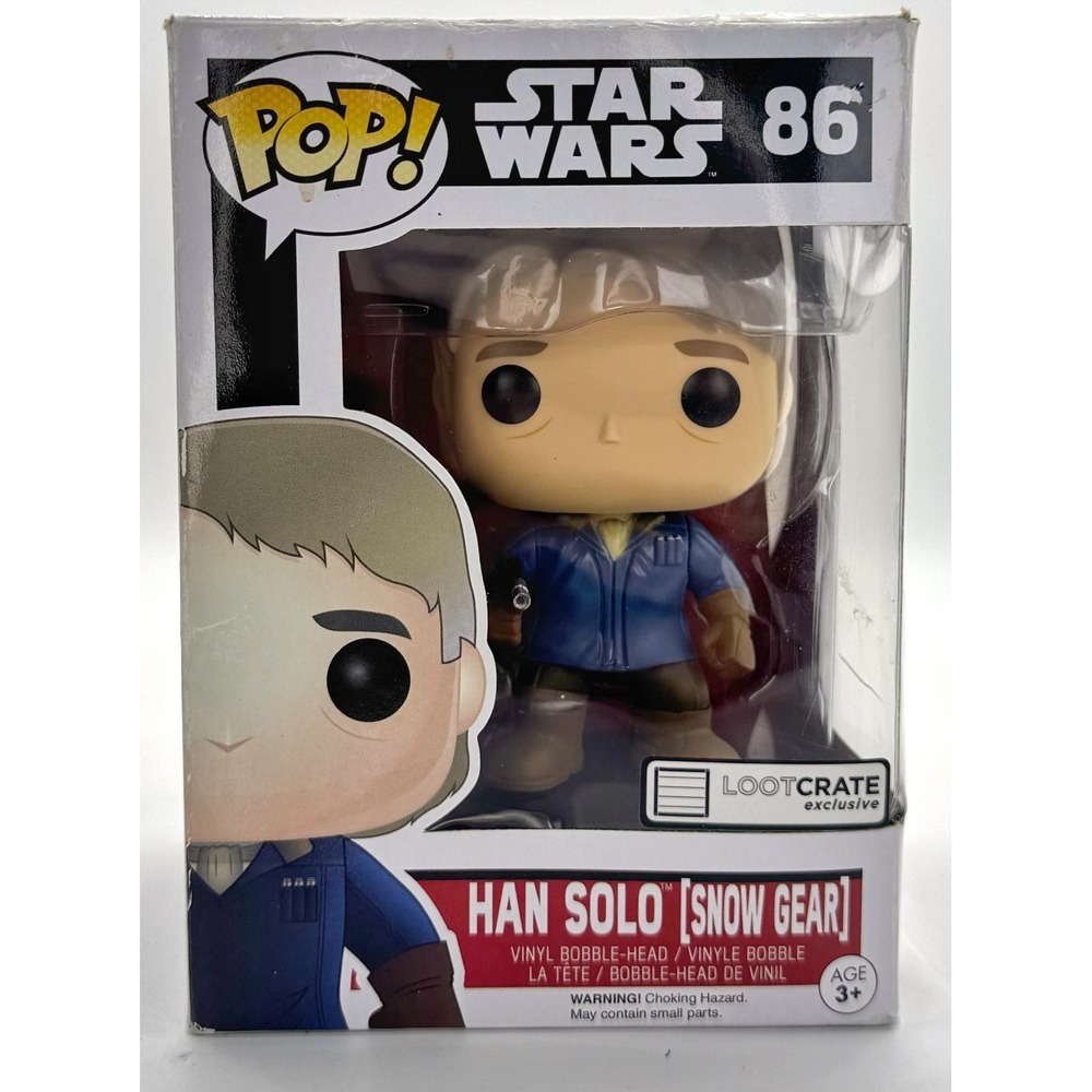 Funko Pop Star Wars Force Awakens #86 Han Solo Snow Gear Loot Crate Exclusive
